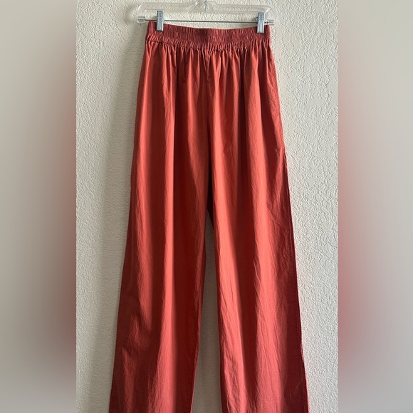 S/W/F Smocked wide Leg pants woman’s High Rise silhouette Relaxed Cruiser small - Picture 1 of 7